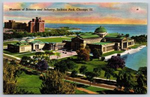 Museum of Science and Industry Chicago Illinois IL UNP Unused Linen Postcard I15