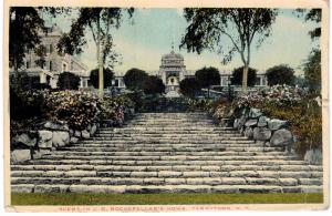 Tarrytown NY Rockefeller Estate Stone Stairs 1919 