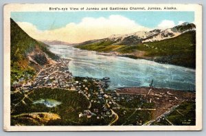 Juneau and Gastineau Channel, Alaska Postcard