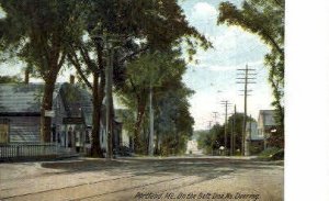 On the Belt Line - Portland, Maine ME Postcard