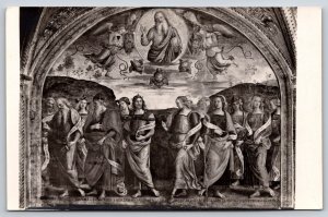 RPPC  The Almighty With Prophets and Sybils  Artist Pietro Perugino Postcard