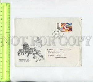 468312 Liechtenstein 1988 year Vaduz real posted to Germany cover