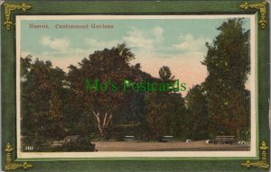 India Postcard - Meerut, Cantonment Gardens - Uttar Pradesh  RS34163