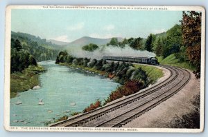 1920 Huntington Massachusetts Vintage Postcard Berkshire Hills Russell Westfield