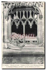 Old Postcard Dreux Chapelle St Louis Tomb of the Duke and Duchess of Orleans ...