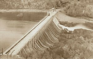 Ripogenus Dam ME View 700' Long 65' High 46' Wide Real Photo Postcard 13