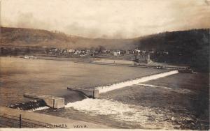 E72/ McMechen West Virginia RPPC Postcard c1910 Dam Ohio River