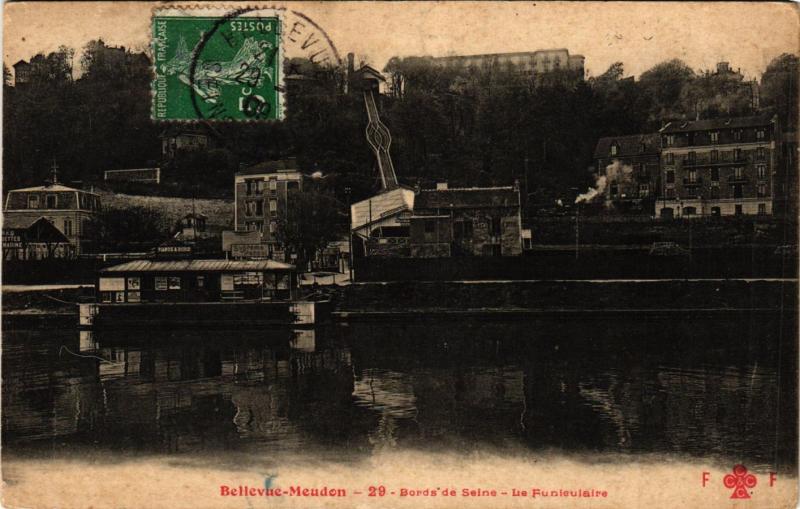 CPA BELLEVUE-Meudon Bords de Seine-Le Funielaire (413582)
