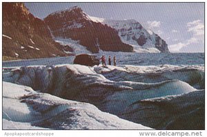 Canada Alberta Jasper Snowmobile On Athabasca Glacier