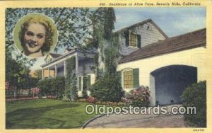 Alice Faye, Beverly Hills, CA, USA Movie Star Actor / Actress Unused light cr...