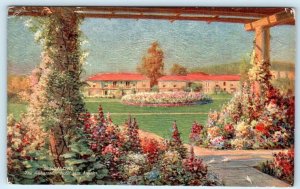 Tuck LOS ANGELES, California CA ~ Bungalows AMBASSADOR HOTEL 1910s  Postcard