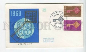 448485 France 1968 year FDC Europa CEPT