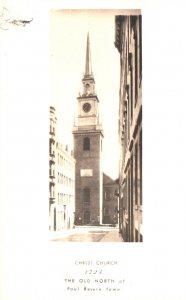 Vintage Postcard Christ Church Old North Paul Revere Home Boston Massachusetts