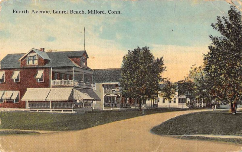 Milford Connecticut Fourth Ave residences in Laurel Beach antique pc ZE686197