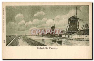 Netherlands - Holland - Netherlands - De Waterweg - Old Postcard