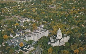 Air View Capitol Buildings Augusta Maine