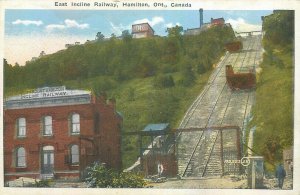 Canada Hamilton Ontario East Incline Funicular Railway postcard