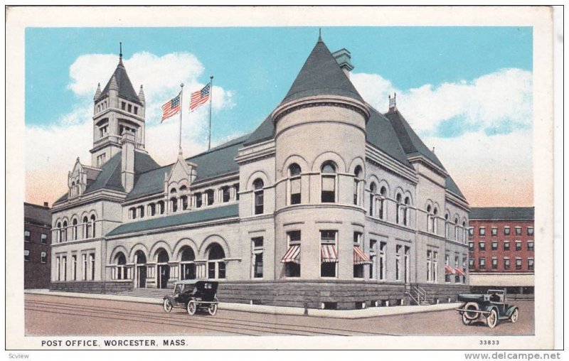 Exterior, Post Office, Worcester,  Massachusetts, 00-10s