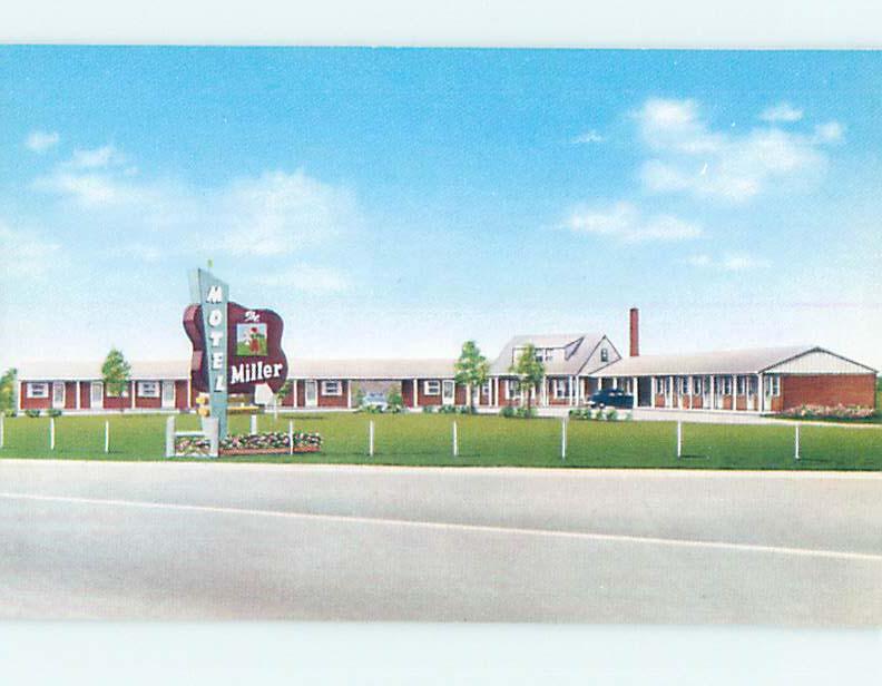 Unused Pre-1980 THE MILLER MOTEL Toledo Ohio OH n7925