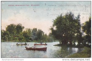 Wisconsin Milwaukee Boating Washington Park 1908