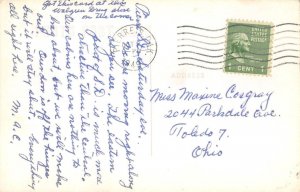 RPPC PIERRE, SD Capitol Ave Street Scene Adams Clothes Drug Store Postcard 1949