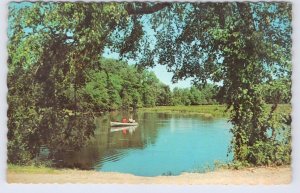 Fishing Boat, Peaceful Pond, Merigomish, Nova Scotia, Vintage 1971 Postcard