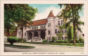 Ontario Hall Queen's University Kingston ON Unused Postcard H47