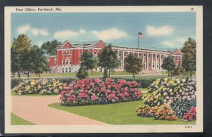 America Postcard - Post Office, Portland, Maine   T9946