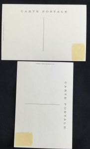 Unused Carte Postale Postcards 2 Air Mail