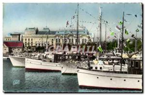 Modern Postcard Deauville Yacht Basin and the Casino of Trouville