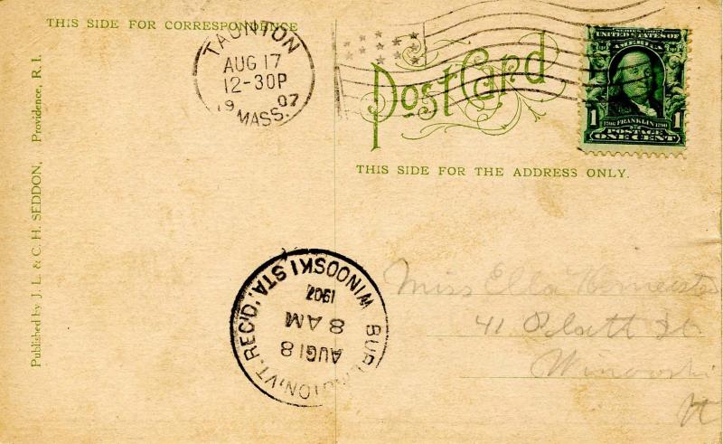 RI - Vanity Fair Amusement Park, 1907. The Chutes