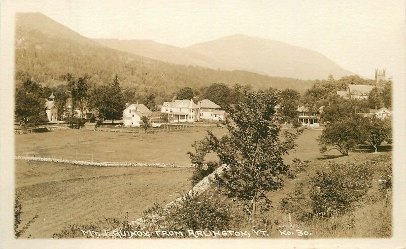 Vermont Arlington Mt. Equinox KO 30 1920s RPPC Photo Postcard 22-8692