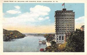 Charleston West Virginia Union Trust Co Bldg Antique Postcard K19983