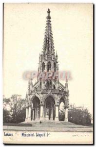 Laken Belgium Old Postcard Leopold 1st monument