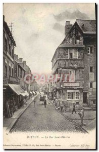 Postcard Old Bayeux Rue Saint Martin