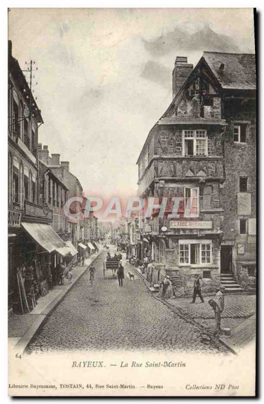 Postcard Old Bayeux Rue Saint Martin