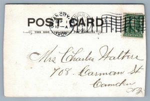 ATLANTIC CITY NJ THE BISCAYNE ANTIQUE POSTCARD