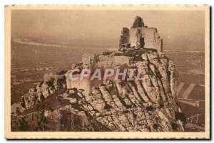 Postcard Ancient Ruins Valencia Chateau Feodal Crussol and the Rhone Valley