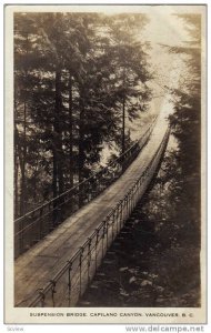 RP, Suspension Bridge, Capilano Canyon, Vancouver, British Columbia, Canada, ...