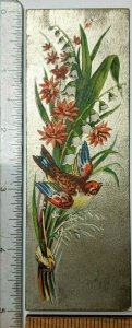 c1880s Portsmouth NH Trade Card Bookmark James Connell Clock, Watch + Dealer C53