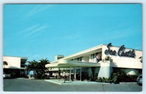 TREASURE ISLAND, St. Petersburg FL ~ SEA CASTLE APARTMENT MOTEL c1950s Postcard