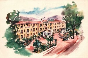 Vintage Postcard Hotel Ermitage Napoleon Digne Pleasant Atmosphere France