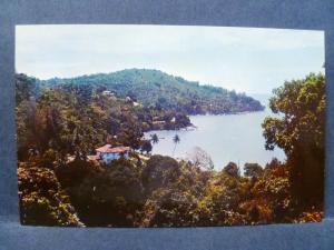 Postcard Malaysia Penang North Coast view of Tanjong Bungah Bay