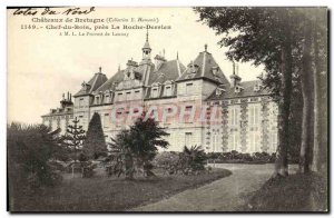 Old Postcard Chateaux De Bretagne Head Wood Pres La Roche Derrien M Le Provos...