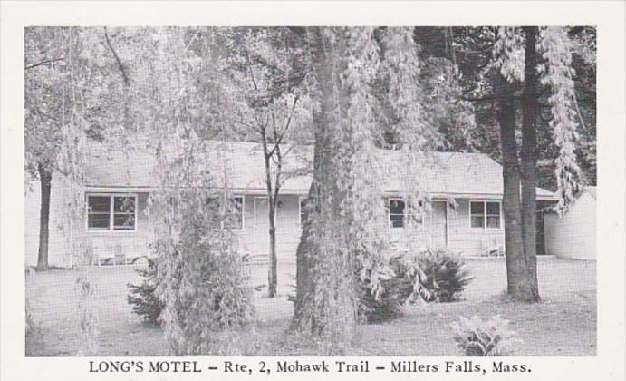 Massachusetts Millers Falls Long's Motel Route 2 Mohawk Trail