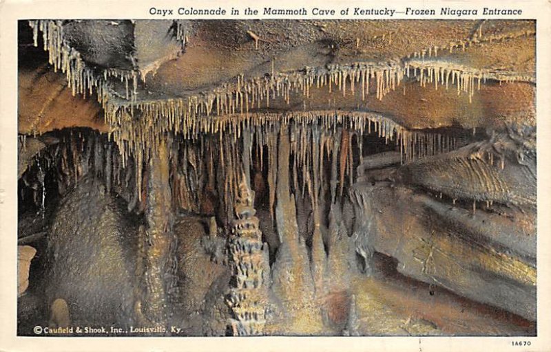 Onyx Colonnade Frozen Niagara entrance Mammoth Cave KY