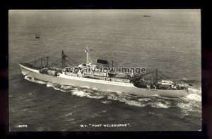 ca0564 - Port Line Cargo Ship - Port Melbourne - postcard plain back