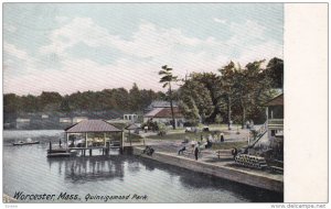 WORCESTER, Massachusetts, PU-1911; Quinsigamond Park, Row Boat