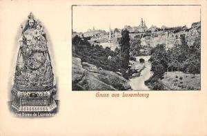 Somewhere in Luxembourg Gruss aus Notre Dame scenic view antique pc Y12898