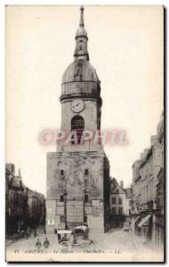 Old Postcard Amiens The Belfry